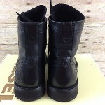 DIESEL MILITARY BOOT BLACK T8013 MENS SIZE 9.5