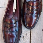 Cole Haan Mens Dress Shoe Size 8.5E Burgundy Leather Casual Slip On Penny Loafer