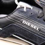 NIB Diesel Men’s Black Leather Fashion Casual Athletic Fashion Shoes Size 8