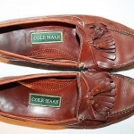 COLE HAAN Men’s Size 10.5 LOAFERS Slip-On TASSLE Shoes Brown Leather