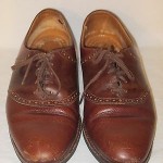 COLE HAAN Vibram Men’s Brown Leather OXFORD Shoes Size 10?