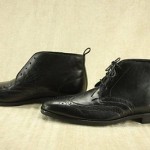 Hugo Boss Black ‘Matans’ Leather wingtip ankle boots size 7 Lace up Shoes mens