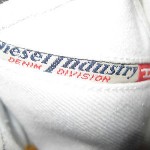 DIESEL MIDDAY WHITE LEATHER SHOES SNEAKERS 10.5 NIB