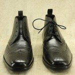 Hugo Boss Black ‘Matans’ Leather wingtip ankle boots size 7 Lace up Shoes mens