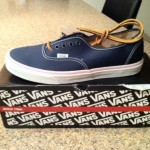 Vans Authentic Lace Up – Brushed Twill – Navy – 10