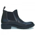 Italian HUGO BOSS Black Ankle Dress Boots Welted Army Motorcycle Hiking Street