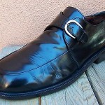 Cole Haan Mens Dress Shoes Size 11.5D Black Leather Casual Slip On Buckle Loafer