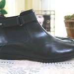 HUGO BOSS Black Leather Ankle Boots Shoes Size 7.5 D