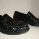 Cole Haan Size 8.5 M Nike Air Men’s Black Leather Slip On Loafer Mocassins