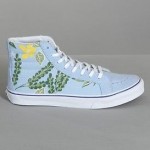 VANS VAN DOREN SK8 HI SLIM BLUE BELL HAWAIIAN FLORAL MENS 9.5 NEW NIB WOMENS 11