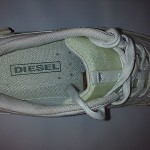mens diesel footwear  sneakers size us 8.5 white leather