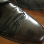 mens hugo boss lace up dress shoe made in italy black leather oxford size 8