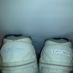 mens diesel footwear  sneakers size us 8.5 white leather