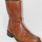 Cole Haan Brown leather Motorcycle Boots Side Zipper Size 9.5 M