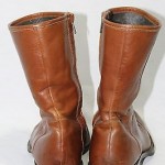 Cole Haan Brown leather Motorcycle Boots Side Zipper Size 9.5 M