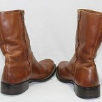 Cole Haan Brown leather Motorcycle Boots Side Zipper Size 9.5 M