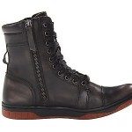 ALL NEW DIESEL TATRADIUM BUTCH ZIP BLACK LEATHER BOOTS SAINTS MENS SHOES 12/45