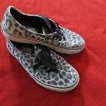 vans authentic canvas shoe animal print