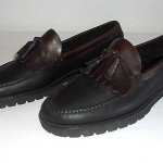 Cole Haan Men’s Size 10.5 M Black / Brown Leather Kiltie Tassel Lug Sole Loafer