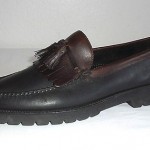 Cole Haan Men’s Size 10.5 M Black / Brown Leather Kiltie Tassel Lug Sole Loafer