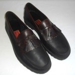 Cole Haan Men’s Size 10.5 M Black / Brown Leather Kiltie Tassel Lug Sole Loafer