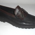 Cole Haan Men’s Size 10.5 M Black / Brown Leather Kiltie Tassel Lug Sole Loafer