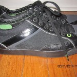 HUGO BOSS MENS BLACK LACE-UP SNEAKERS /SHOES SIZE 42
