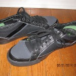 HUGO BOSS MENS BLACK LACE-UP SNEAKERS /SHOES SIZE 42