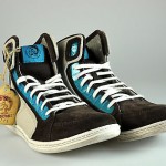 $275 NIB Diesel Jeff Coffee Bean/Goat Suede/Canvas High Top Shoe US 8.5 EUR 41