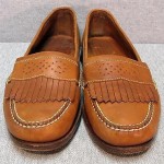 Mens COLE HAAN “Country” brown leather CASUAL LOAFERS w/ kiltie sz 9.5 D