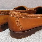 Mens COLE HAAN “Country” brown leather CASUAL LOAFERS w/ kiltie sz 9.5 D