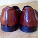 BRAGANO BY COLE HAAN BROWN WOVEN LEATHER PENNY LOAFERS MEN’S 10M