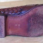 BRAGANO BY COLE HAAN BROWN WOVEN LEATHER PENNY LOAFERS MEN’S 10M