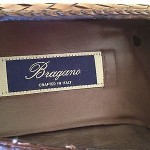 BRAGANO BY COLE HAAN BROWN WOVEN LEATHER PENNY LOAFERS MEN’S 10M