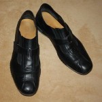 Men’s COLE HAAN Leather Shoes, Loafers with Nike Air, Black – Size 12 M