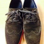 Cole Haan Lunargrand C11097 brown 10.5 suede wingtip oxford shoe NEW $198