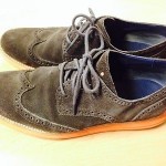Cole Haan Lunargrand C11097 brown 10.5 suede wingtip oxford shoe NEW $198