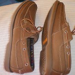 TIMBERLAND MENS TAN LEATHER BOAT DECK LOAFERS CASUAL SHOES SIZE 11.5 M US