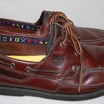 TIMBERLAND MENS DARK BROWN LEATHER BOAT DECK LOAFERS CASUAL SHOES SIZE 13
