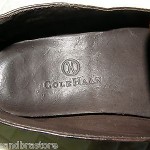 COLE HAAN  MEN SHOES SZ 10w BROWN LEATHER LOAFERS SLIP ONS