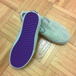 Vault by Vans Classic Slip-On LX Shoes in (Wool) Pussy Willow Gray/Purple Size 5