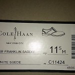 Cole Haan Air Franklin Saddle Oxfords 11.5 White Suede Blue Sole