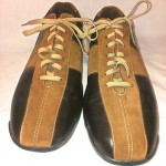 COLE HAAN NIKE AIR BLACK LEATHER & BROWN SUEDE OXFORDS MENS SZ 11.5 M
