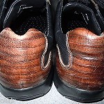 Mens COLE HAAN NIKE AIR brown black two tone OXFORD casual dress SHOES size 9.5