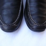 COLE HAAN BLACK LEATHER SLIP ON  LOAFERS  MENS SIZE 9.5 MEDIUM