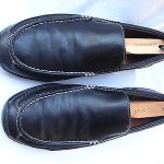 COLE HAAN BLACK LEATHER SLIP ON  LOAFERS  MENS SIZE 9.5 MEDIUM