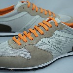 Hugo Boss Orange Orlet Medium Grey Sneakers Tennis Shoes Size 9 42 NIB