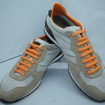 Hugo Boss Orange Orlet Medium Grey Sneakers Tennis Shoes Size 9 42 NIB
