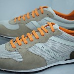 Hugo Boss Orange Orlet Medium Grey Sneakers Tennis Shoes Size 9 42 NIB