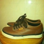 VANS AGED BROWN LEATHER MENS SIZE 7 (only Wore Twice)